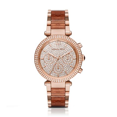 đồng hồ michael kors parker leflair|Oversized Parker Pavé Rose Gold.